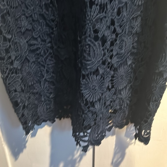 Love Poem Navy Blue Lace Mini Dress - Picture 4 of 8